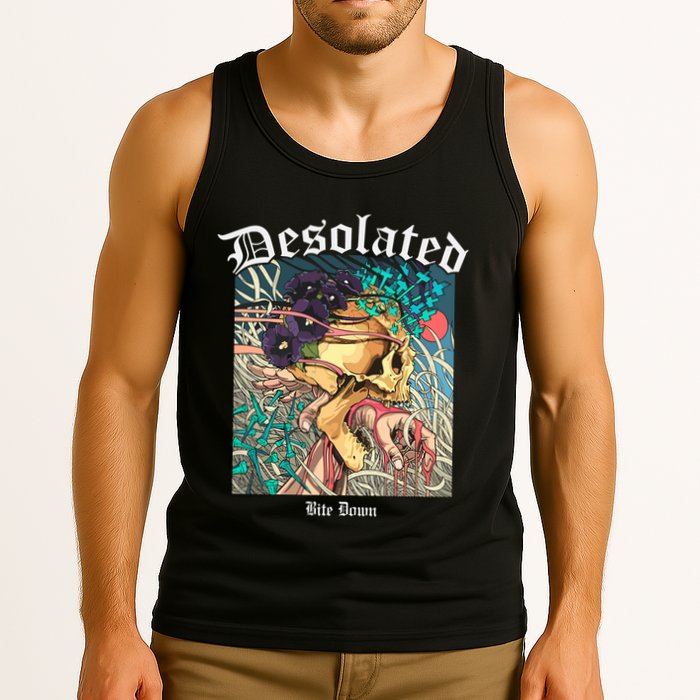 Desolated Bite Down Artwork Tank Top
