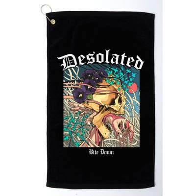 Desolated Bite Down Artwork Golf Towel