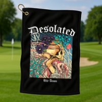Desolated Bite Down Artwork Golf Towel
