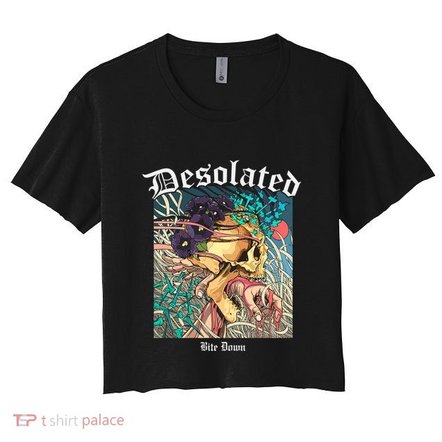 Desolated Bite Down Artwork Crop Top