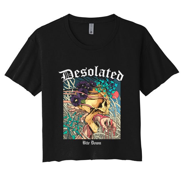 Desolated Bite Down Artwork Crop Top