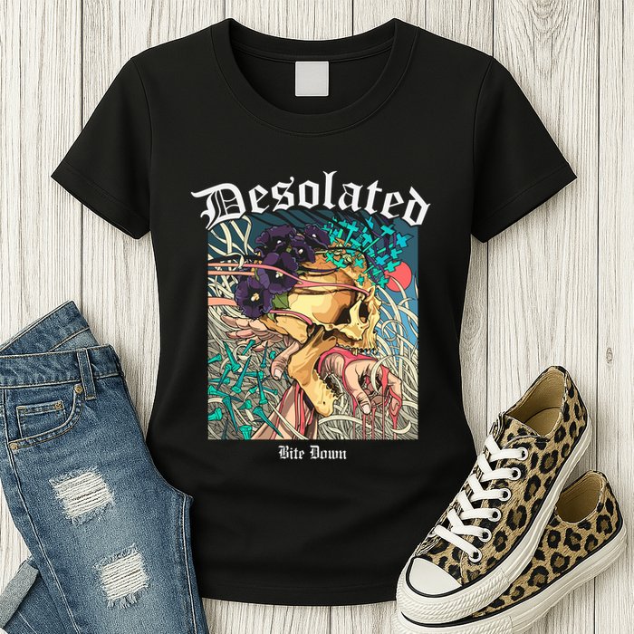 Desolated Bite Down Artwork Womens T-Shirt