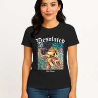 Desolated Bite Down Artwork Womens T-Shirt