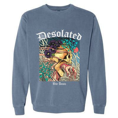 Desolated Bite Down Artwork Garment-Dyed Sweatshirt