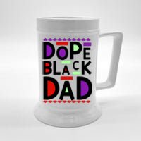 Dope Black Dad Black History Gift Beer Stein