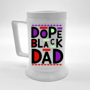 Dope Black Dad Black History Gift Beer Stein