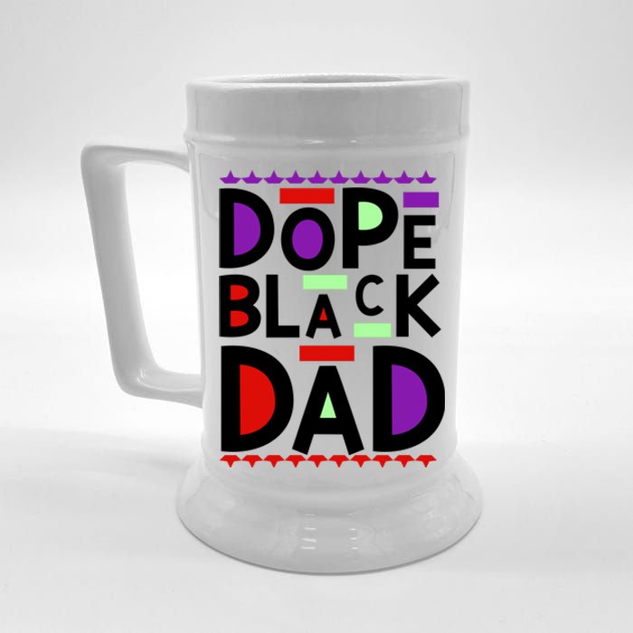 Dope Black Dad Black History Gift Beer Stein