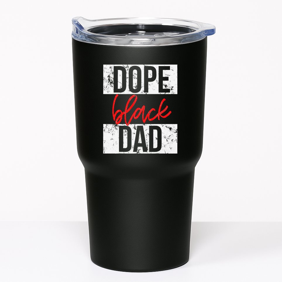 Dope Black Dad Tumbler