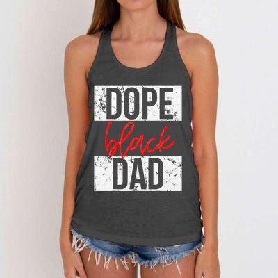 Dope Black Dad Women's Knotted Racerback Tank