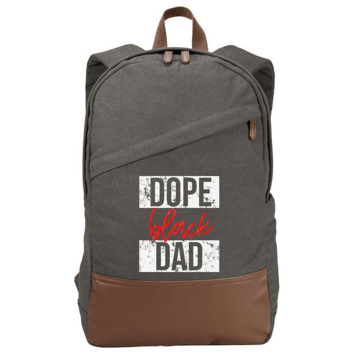 Dope Black Dad Cotton Canvas Backpack