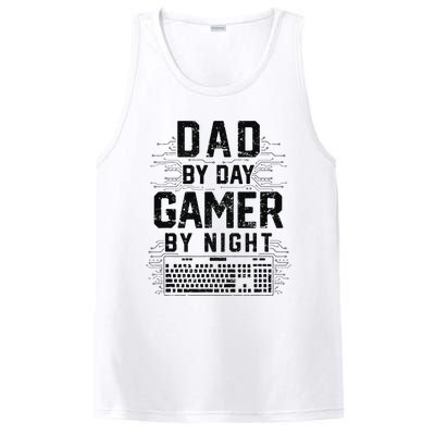 Dad By Day Gamer By Night Funny Father's Day Gaming gift PosiCharge Competitor Tank