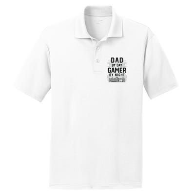 Dad By Day Gamer By Night Funny Father's Day Gaming gift PosiCharge RacerMesh Polo