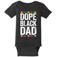 Dope Black Dad Black Pride Baby Bodysuit