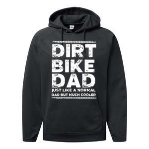 DIRT BIKE DAD Bike Cute Gift Motocross Enduro Funny Gift Performance Fleece Hoodie