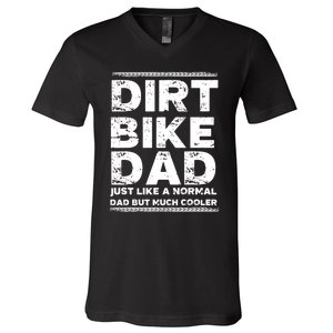 DIRT BIKE DAD Bike Cute Gift Motocross Enduro Funny Gift V-Neck T-Shirt