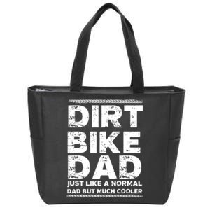 DIRT BIKE DAD Bike Cute Gift Motocross Enduro Funny Gift Zip Tote Bag