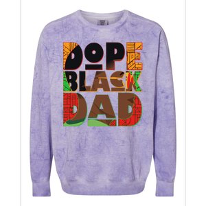 Dope Black Dad Colorblast Crewneck Sweatshirt