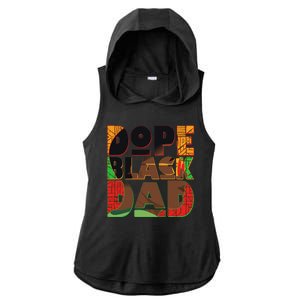 Dope Black Dad Ladies PosiCharge Tri-Blend Wicking Draft Hoodie Tank