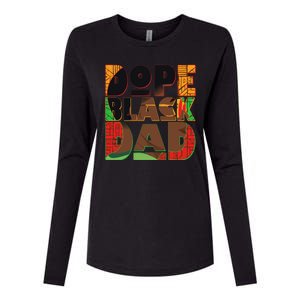 Dope Black Dad Womens Cotton Relaxed Long Sleeve T-Shirt