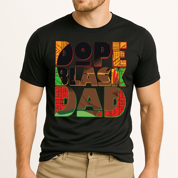 Dope Black Dad Performance Shirt
