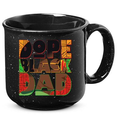 Dope Black Dad 15oz Campfire Ceramic Mug