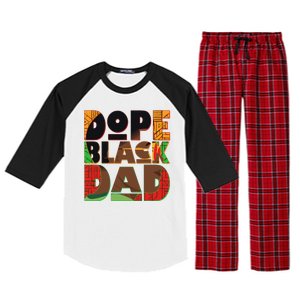 Dope Black Dad Raglan Sleeve Pajama Set