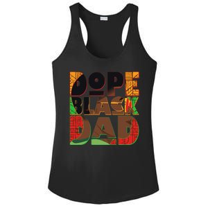 Dope Black Dad Ladies PosiCharge Competitor Racerback Tank