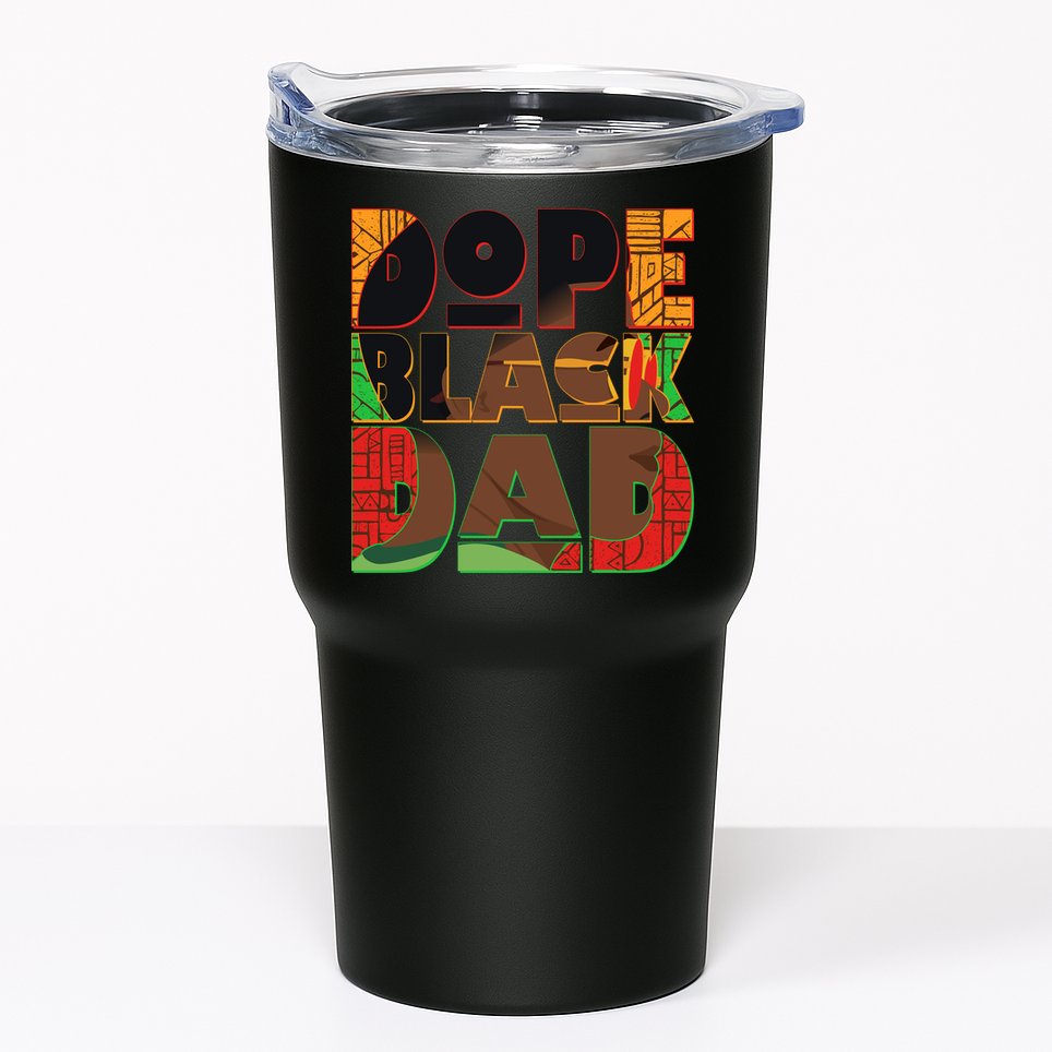 Dope Black Dad Tumbler