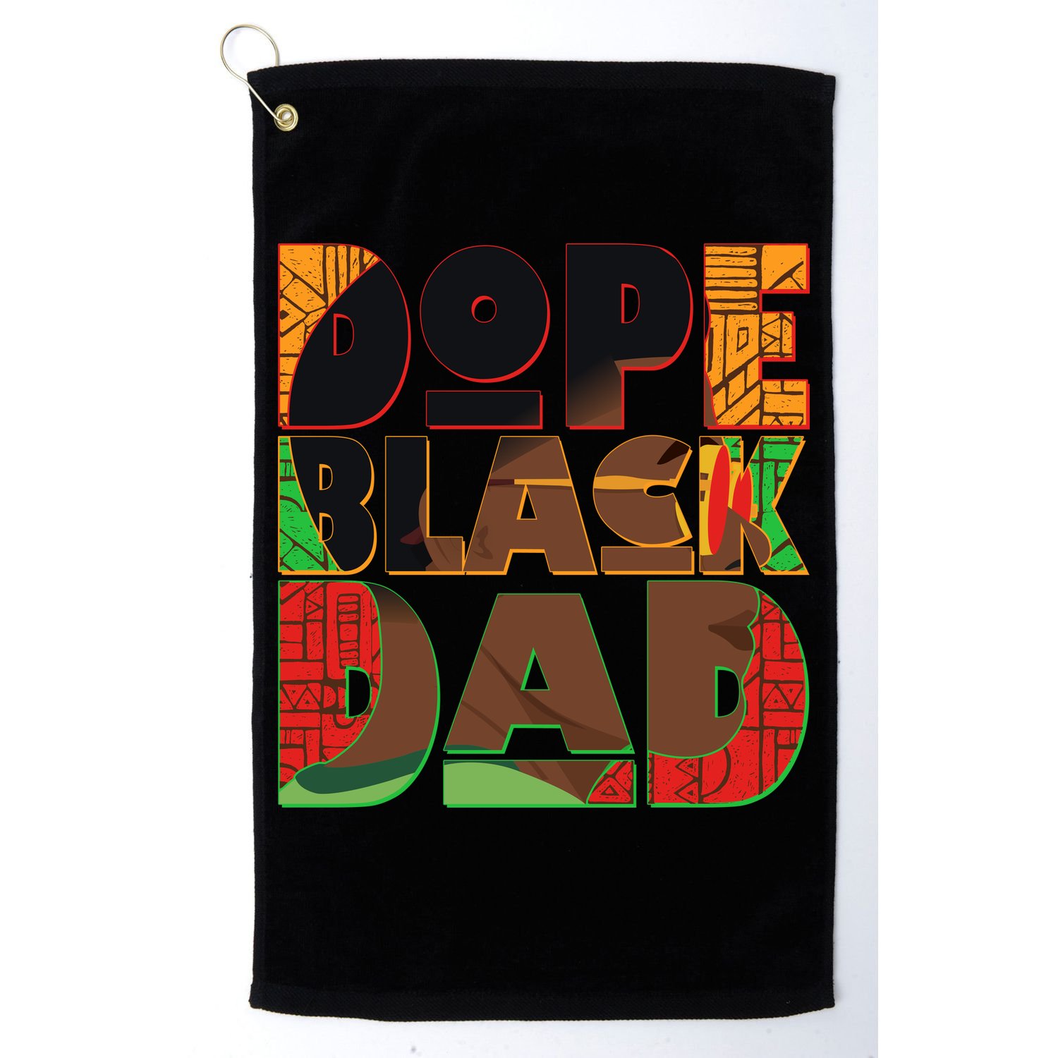 Dope Black Dad Golf Towel