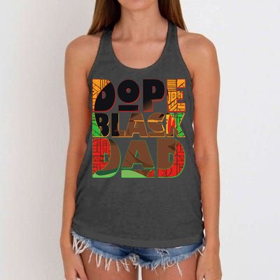 Dope Black Dad Women's Knotted Racerback Tank