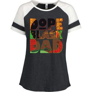 Dope Black Dad Enza Ladies Jersey Colorblock Tee