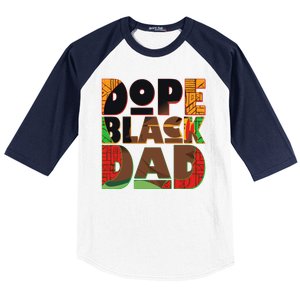 Dope Black Dad Baseball Sleeve Shirt