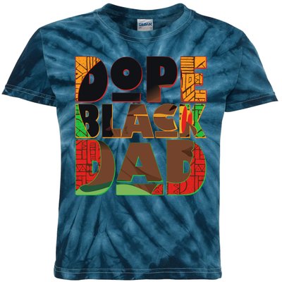 Dope Black Dad Kids Tie-Dye T-Shirt