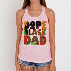 Dope Black Dad Women's Knotted Racerback Tank