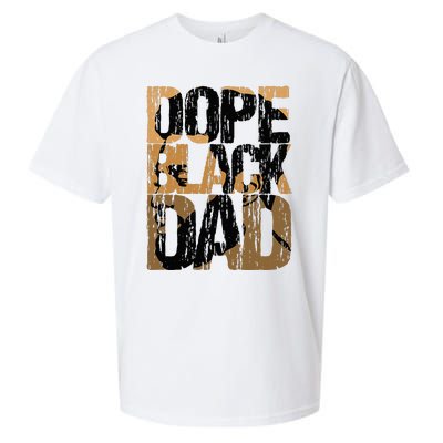 Dope Black Dad Juneteenth Black History Month Pride Fathers Sueded Cloud Jersey T-Shirt