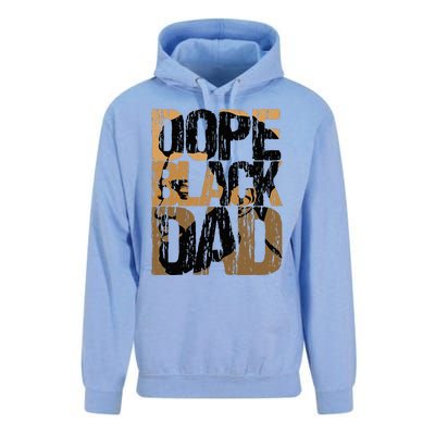 Dope Black Dad Juneteenth Black History Month Pride Fathers Unisex Surf Hoodie