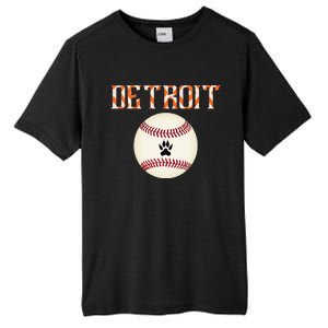 Detroit Baseball Dress Tiger Scratch And Giant Ball Tall Fusion ChromaSoft Performance T-Shirt