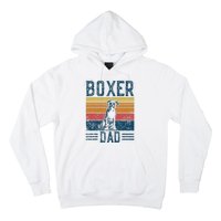 Dog Boxer Dad Vintage Boxer Dad Hoodie