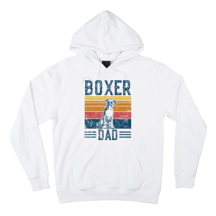 Dog Boxer Dad Vintage Boxer Dad Hoodie