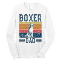 Dog Boxer Dad Vintage Boxer Dad Long Sleeve Shirt