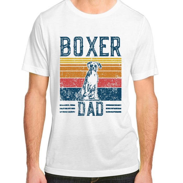 Dog Boxer Dad Vintage Boxer Dad Adult ChromaSoft Performance T-Shirt