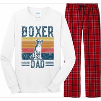 Dog Boxer Dad Vintage Boxer Dad Long Sleeve Pajama Set