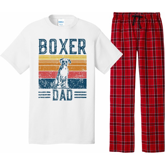 Dog Boxer Dad Vintage Boxer Dad Pajama Set