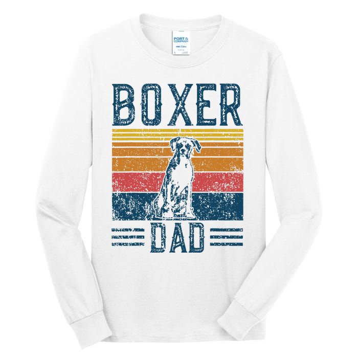 Dog Boxer Dad Vintage Boxer Dad Tall Long Sleeve T-Shirt