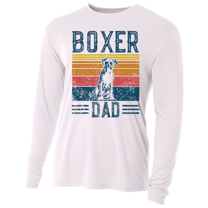 Dog Boxer Dad Vintage Boxer Dad Cooling Performance Long Sleeve Crew