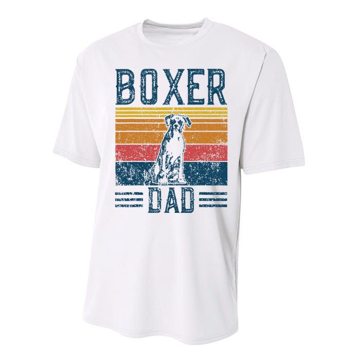 Dog Boxer Dad Vintage Boxer Dad Performance Sprint T-Shirt