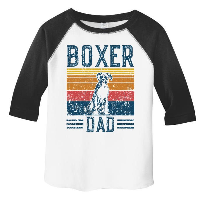 Dog Boxer Dad Vintage Boxer Dad Toddler Fine Jersey T-Shirt