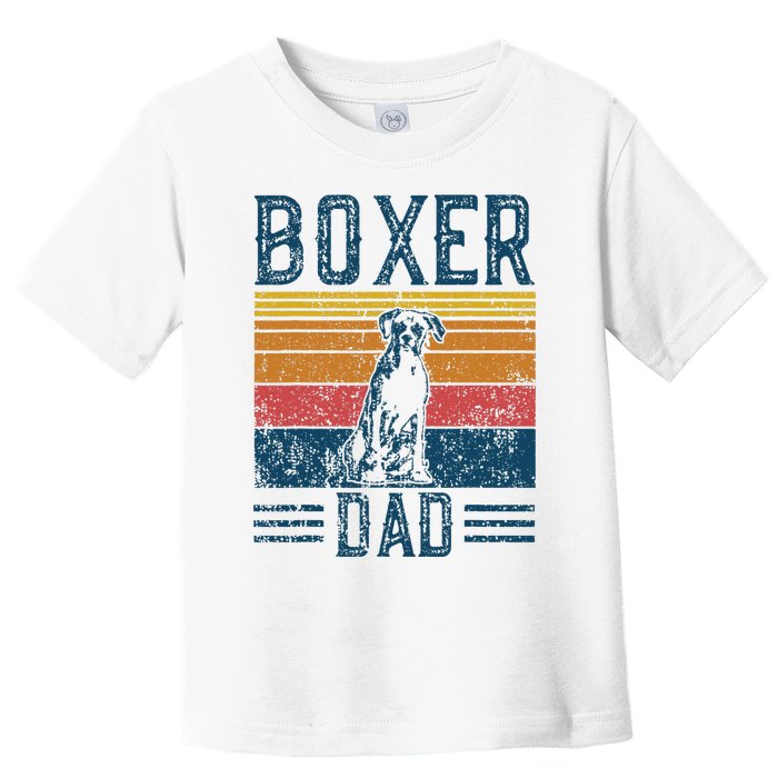 Dog Boxer Dad Vintage Boxer Dad Toddler T-Shirt