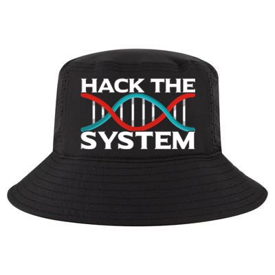 Diy Biology Dna Double Helix Hack The System Biohacker Gift Cool Comfort Performance Bucket Hat