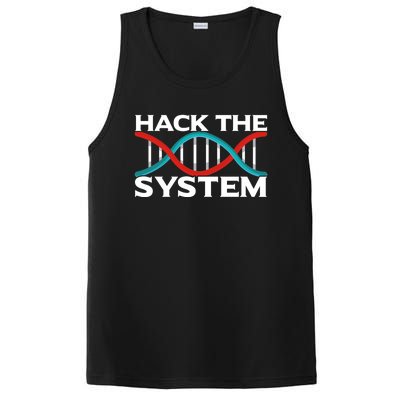 Diy Biology Dna Double Helix Hack The System Biohacker Gift PosiCharge Competitor Tank